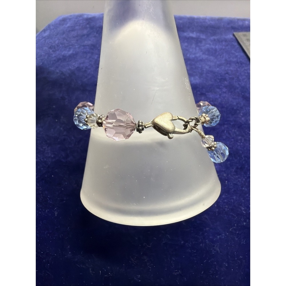 Pastel Color Bracelet Crystals Swarovski  925 Silver 7"